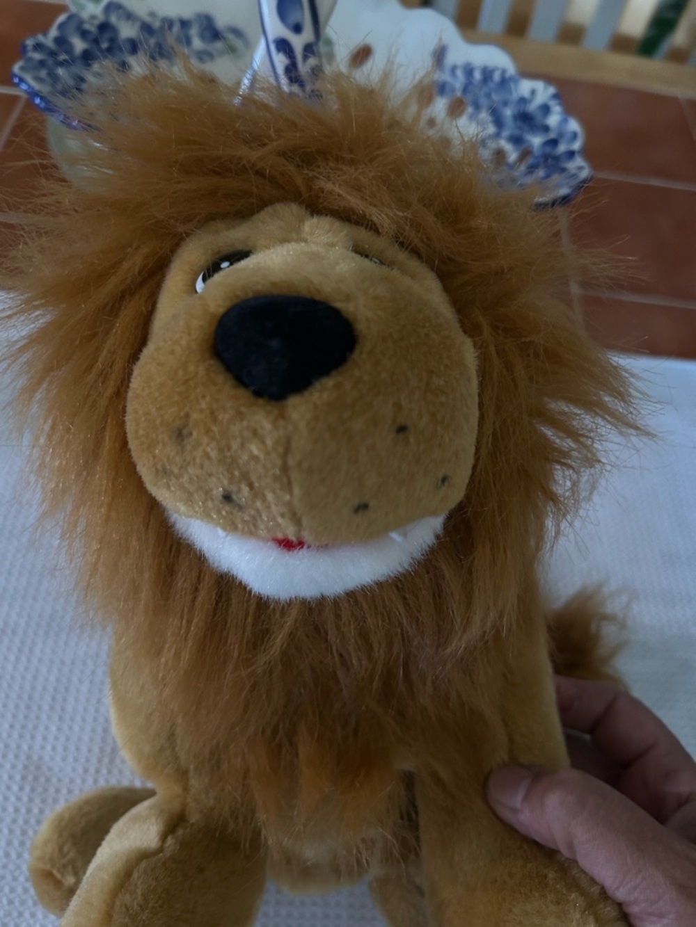 Ron Banafato Lion Hand Puppet Plush With Roaring Sound Box Stuffed Animal Toy - Picture 4 of 8